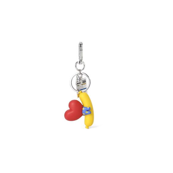 BT21 Bite Series TATA Character Cute Mini Figure Keychain Charm - NEW - Picture 5 of 9